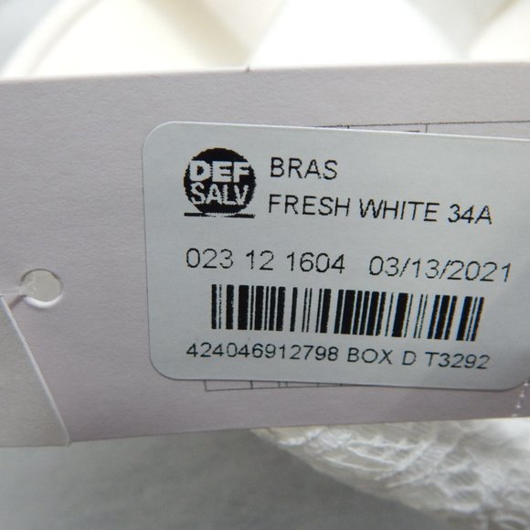 Auden Womens Bras 3 Pack Push Up & Lined Bralette White Turquoise Size 32A - Picture 10 of 16